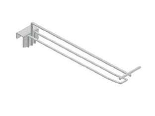 Gancio in Filo Cromato Doppio per Barre Universali Cod 324601 - 2