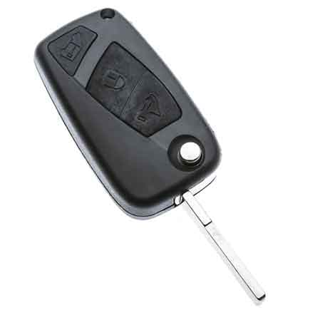 Guscio per Chiave Auto Fiat Lancia SIP22RS8 3 Bottoni - 2