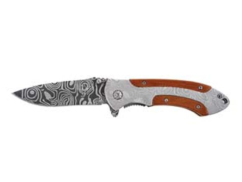 Coltello Pieghevole Lama in Acciaio Incisa Lama 20 26376 cm Ausonia - 2