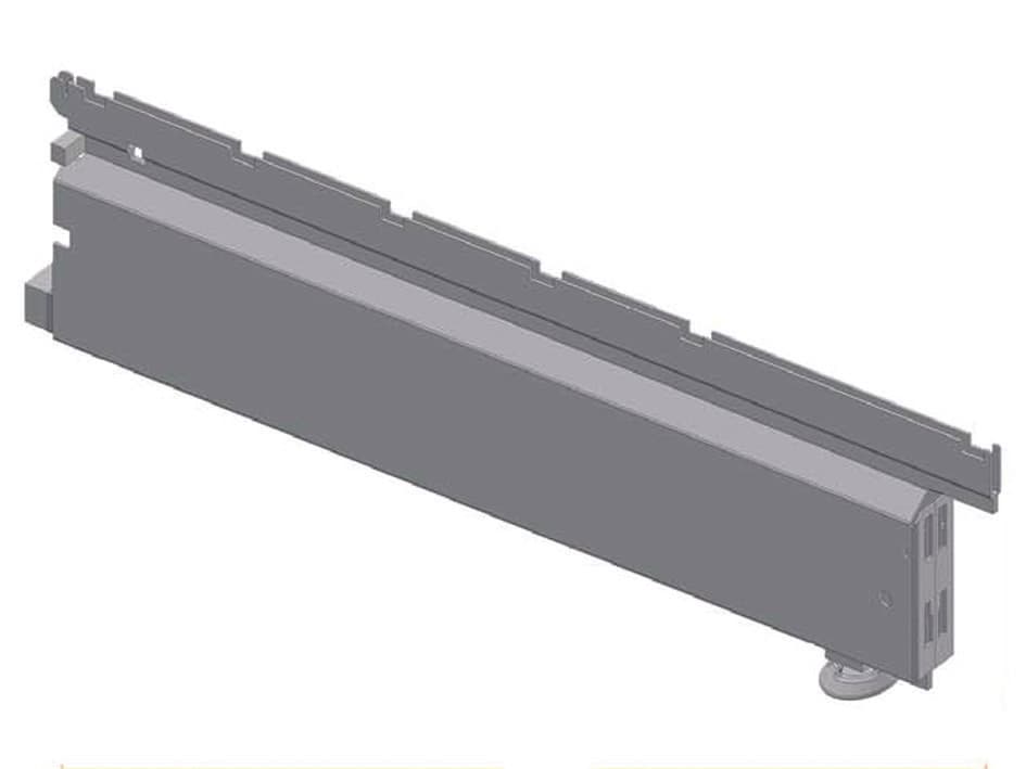 Base Scatolata per Piantana con Piedino Regolabile Grigio RAL 7035 500 mm - 2
