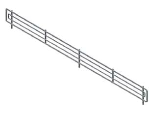 Frontalino in Filo Cromato 665 mm L.X80 H - 2