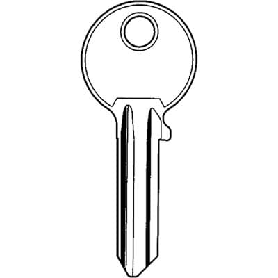 Chiave Piatta Cisa 01310.00 Originale Ottone Nichelato CS206 10 Pezzi - 2
