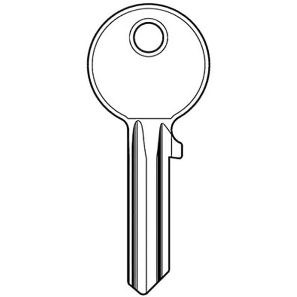 Chiave Piatta Cisa 01410 Originale Ottone Nichelato CS7 10 Pezzi