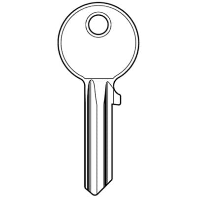 Chiave Piatta Cisa 01410.00 Originale Ottone Nichelato CS7 10 Pezzi - 2