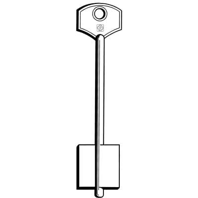 Chiave Doppia Mappa Gmg Gl Silca Ottone Nichelato 5 Pezzi - 2