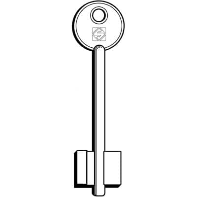 Chiave Doppia Mappa Idm 5ID9 Silca Ottone Nichelato 5 Pezzi - 2