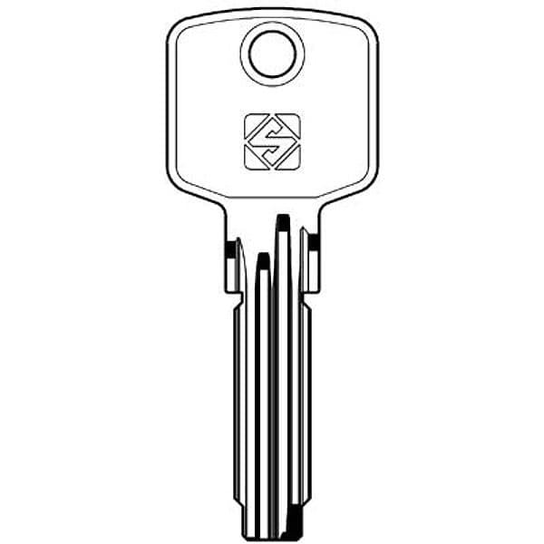Chiave Punzonata Cisa CS144 Silca Ottone Nichelato 5 Pezzi