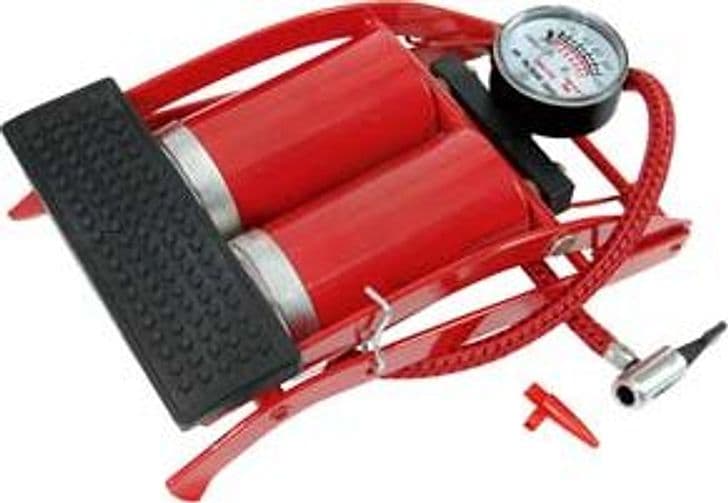 Pompa a Pedale Doppio Effetto con Manometro Alte - 2