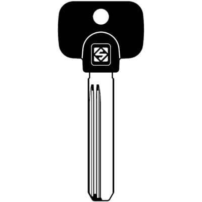 Chiave Punzonata Multlock MTK4RPX Silca Ottone Nichelato 5 Pezzi - 2