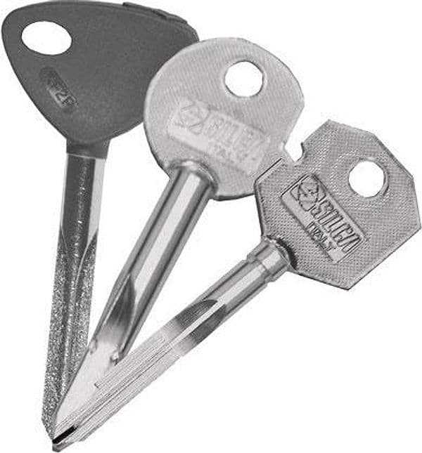 Chiave a Croce Yale XY2P Silca Acciaio Nichelato 2 Pezzi