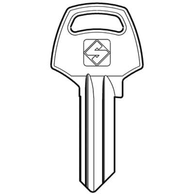 Chiave Piatta Corbin CB2 Silca Ottone Nichelato 10 Pezzi - 2
