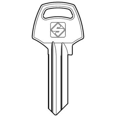 Chiave Piatta Corbin CB1 Silca Ottone Nichelato 10 Pezzi - 2