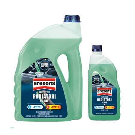 Liquido Radiatori Pronto All Uso Verde Arexons 4,5 l - 2