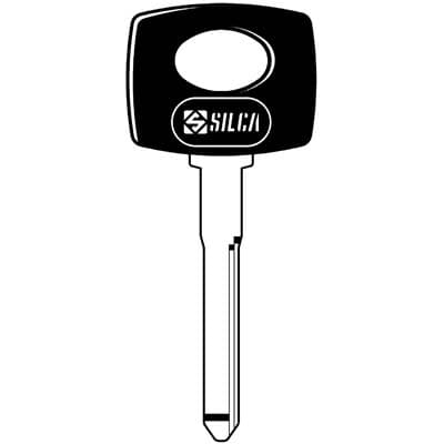 Chiave Auto Huf Ymos HU41P Silca Ottone Nichelato - 2