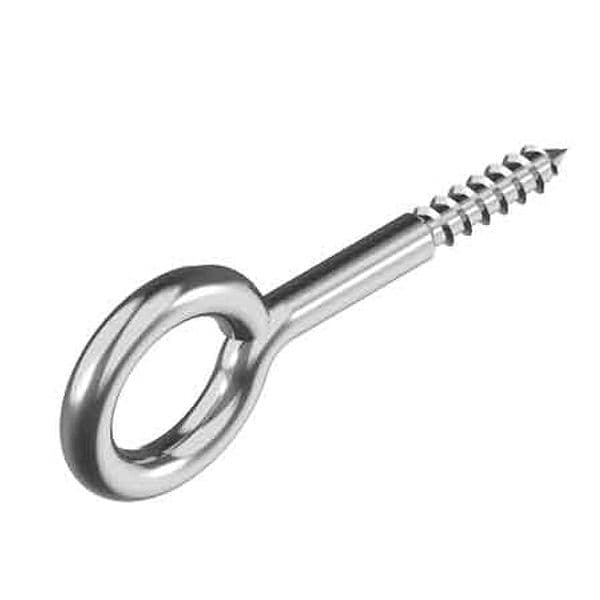 Occhiolo a Vite Inox 4,5 x 44 mm (Ø 10 mm) 50 Pezzi - 2