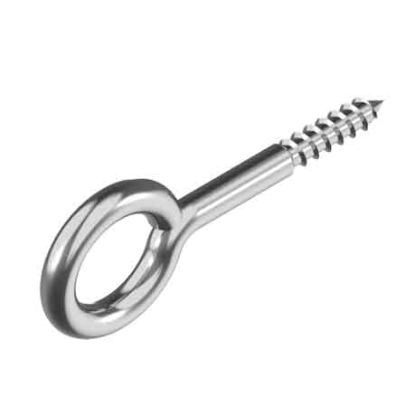 Occhiolo a Vite Inox 4 x 36 mm (Ø 8 mm) 50 Pezzi - 2