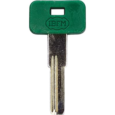 Chiave Punzonata Ibfm K 2304 Originale Ottone Nichelato 10 Pezzi - 2