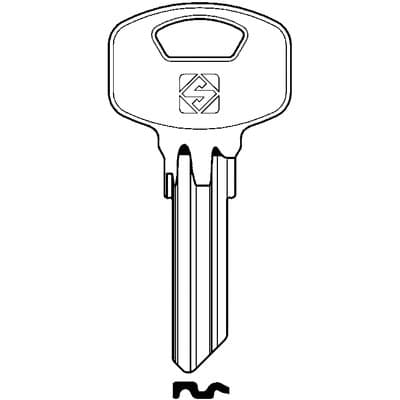 Chiave Piatta Yale YA89SM Silca Acciaio Nichelato 10 Pezzi - 2