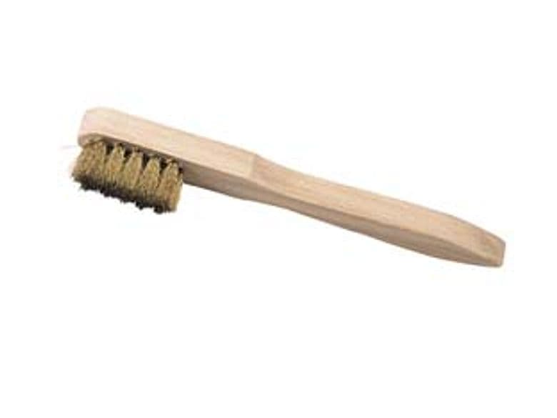 Spazzola per Candele Ottone Manico Legno Alte 10 Pezzi - 2