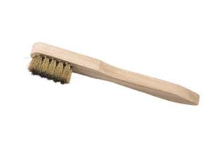Spazzola per Candele Ottone Manico Legno Alte 10 Pezzi - 2