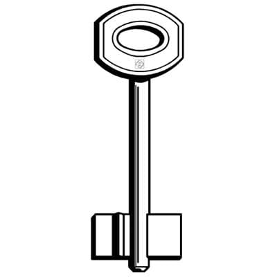 Chiave Doppia Mappa Juwel JW35 Silca Ottone Nichelato 5 Pezzi - 2