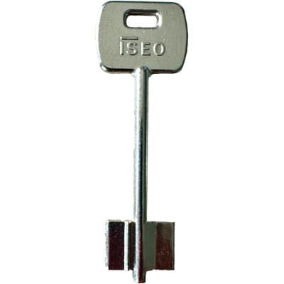 Chiave Doppia Mappa Iseo 990800 Originale Ottone Nichelato 5 Pezzi - 2