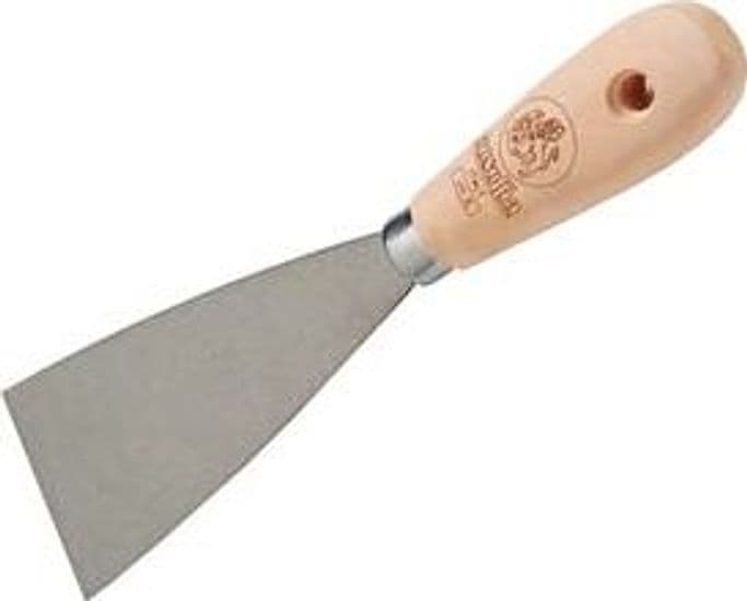 Spatole Professionali Fusion Manico in Legno per Stucco 60 mm 12 Pezzi - 2