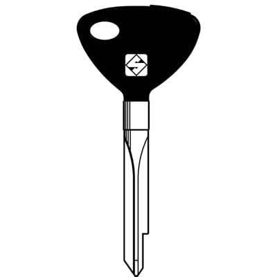 Chiave a Croce Burg Fiam XBW1P Silca Ottone Nichelato 5 Pezzi - 2