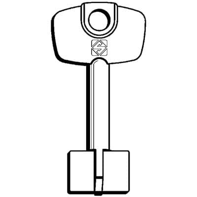 Chiave a Pompa Cerutti 5C15 Silca Ottone Nichelato 5 Pezzi - 2