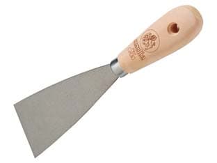 Spatole Professionali Fusion Manico in Legno per Stucco 40 mm 12 Pezzi - 2