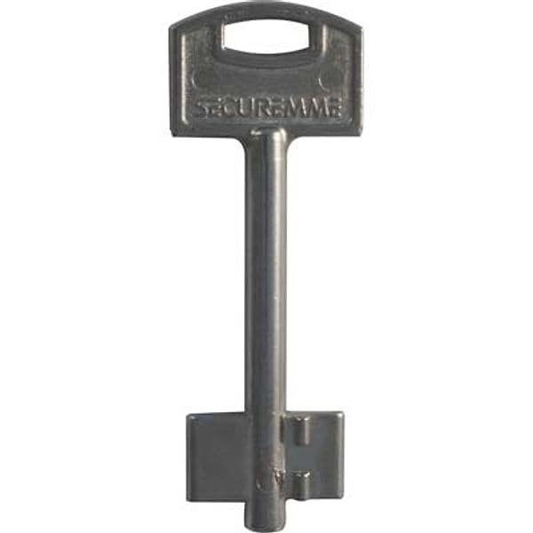 Chiave Doppia Mappa Securemme Ottone Nichelato 5 Pezzi