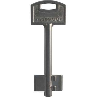 Chiave Doppia Mappa Securemme Ottone Nichelato 5 Pezzi - 2