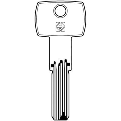 Chiave Punzonata Corbin CB97 Silca Ottone Nichelato 10 Pezzi - 2
