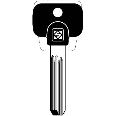 Chiave Punzonata Multlock MTK12RP Silca Ottone Nichelato 5 Pezzi - 2