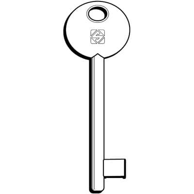 Chiave Patent 6P2D Silca Ottone Nichelato 5 Pezzi - 2