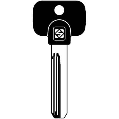 Chiave Punzonata Multlock MTK4RP Silca Ottone Nichelato 5 Pezzi - 2