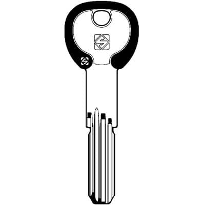 Chiave Punzonata Securemme SCM3RDZ Silky Silca Ottone Nichelato 5 Pezzi - 2