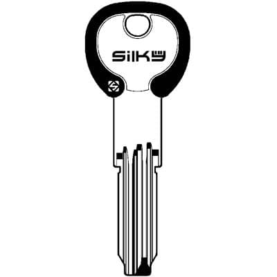 Chiave Punzonata Cisa CS62DZ Silky Silca Ottone Nichelato 5 Pezzi - 2