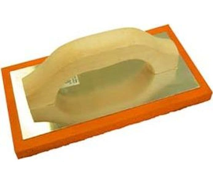 Frattone in Spugna Arancio Manico Legno 21,5 CMX13,5 Alte 2 Pezzi