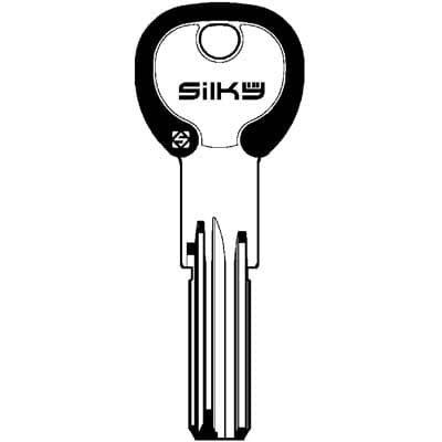 Chiave Punzonata Iseo IE26DZ Silky Silca Ottone Nichelato 5 Pezzi - 2