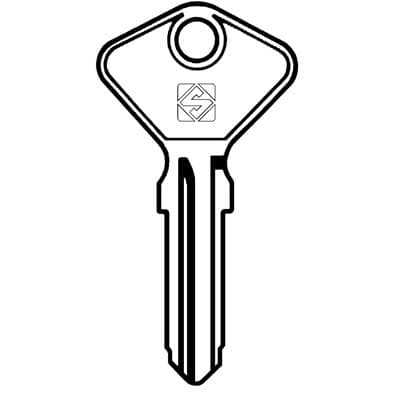 Chiave Auto Safe Giobert AF4D Silca Acciaio Nichelato 10 Pezzi - 2