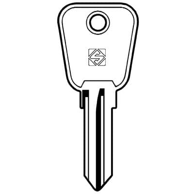 Chiave Auto Ford Innocenti Rover UNI8 Silca Acciaio Nichelato 10 Pezzi - 2