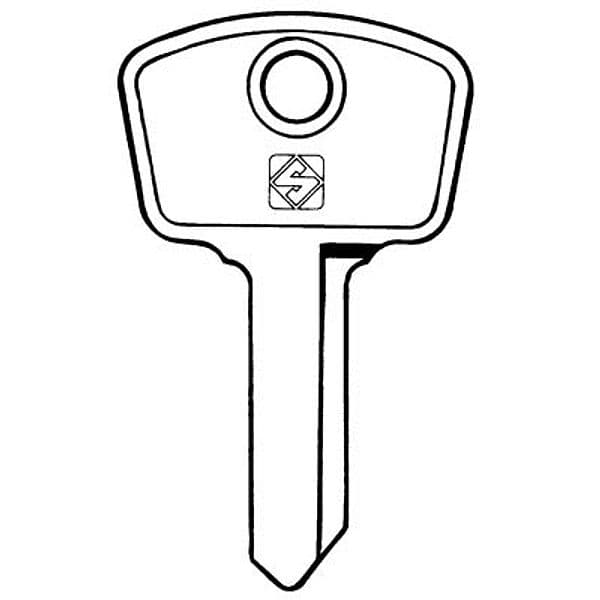 Chiave Auto Safe Giobert AF5D Silca Acciaio Nichelato 10 Pezzi