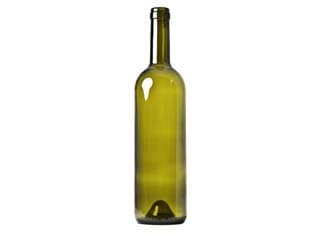 Bottiglia Bordolese Tonda per Vino Vetro Verde 0,75 20 l Pezzi 20 Pezzi - 2