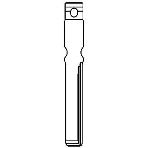 Chiave Flip Auto Volkswagen HU116CH Silca Ottone Nichelato - 2