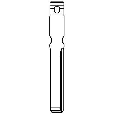Chiave Flip Auto Volkswagen HU116CH Silca Ottone Nichelato - 2