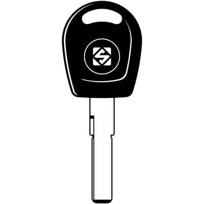 Chiave Auto Volkswagen HU66P Silca Ottone Nichelato - 2