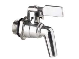 Rubinetto a Leva Acciaio Inox per Fusti e Serbatoi m 3/4 - 2