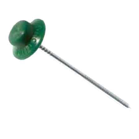Chiodo con Rondella per Fissaggio Lastre 2,8 x 60 mm Onduline Conf 2311402 - 2