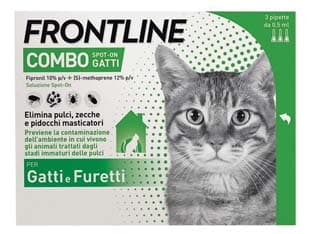 Frontline Combo per Gatti e Furetti in Confezione da 3 Pipette Frontline - 2